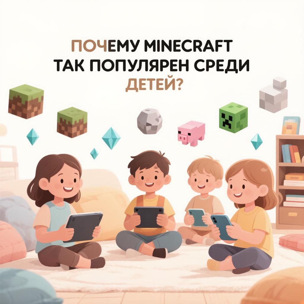 Почему Minecraft так популярен среди детей?