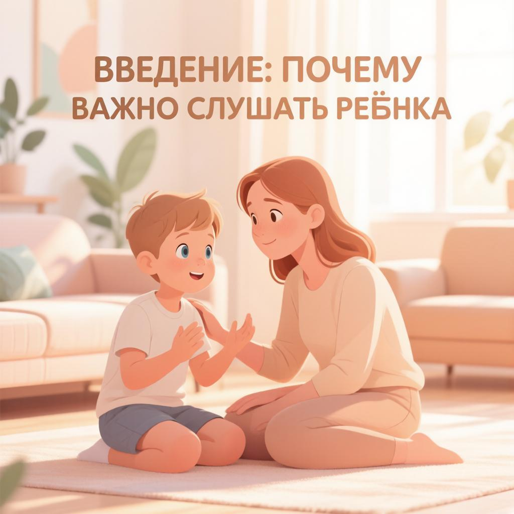 Введение: почему важно слушать ребёнка