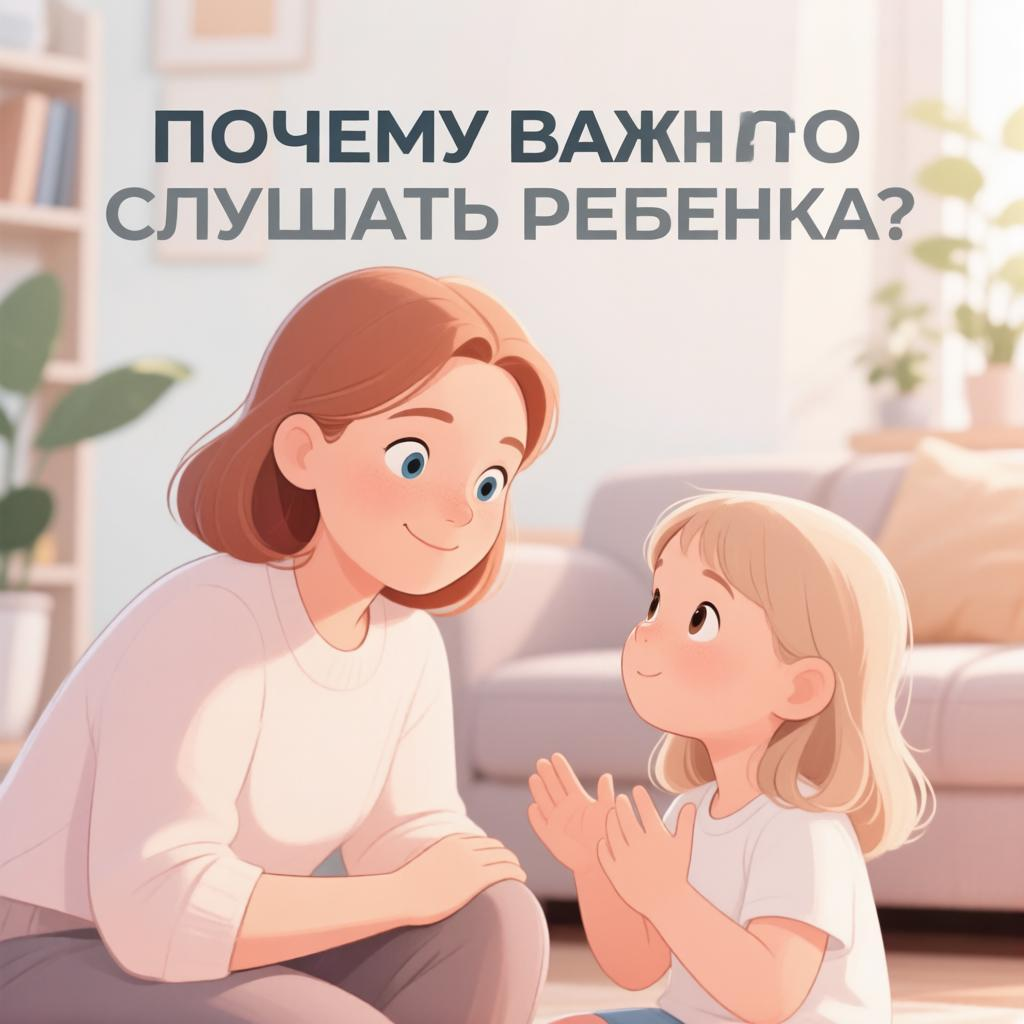 Почему важно слушать ребенка?