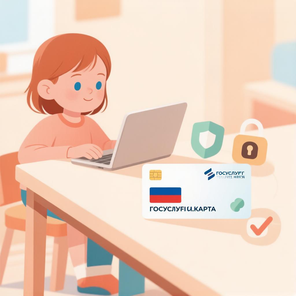 Госуслуги и детская банковская карта