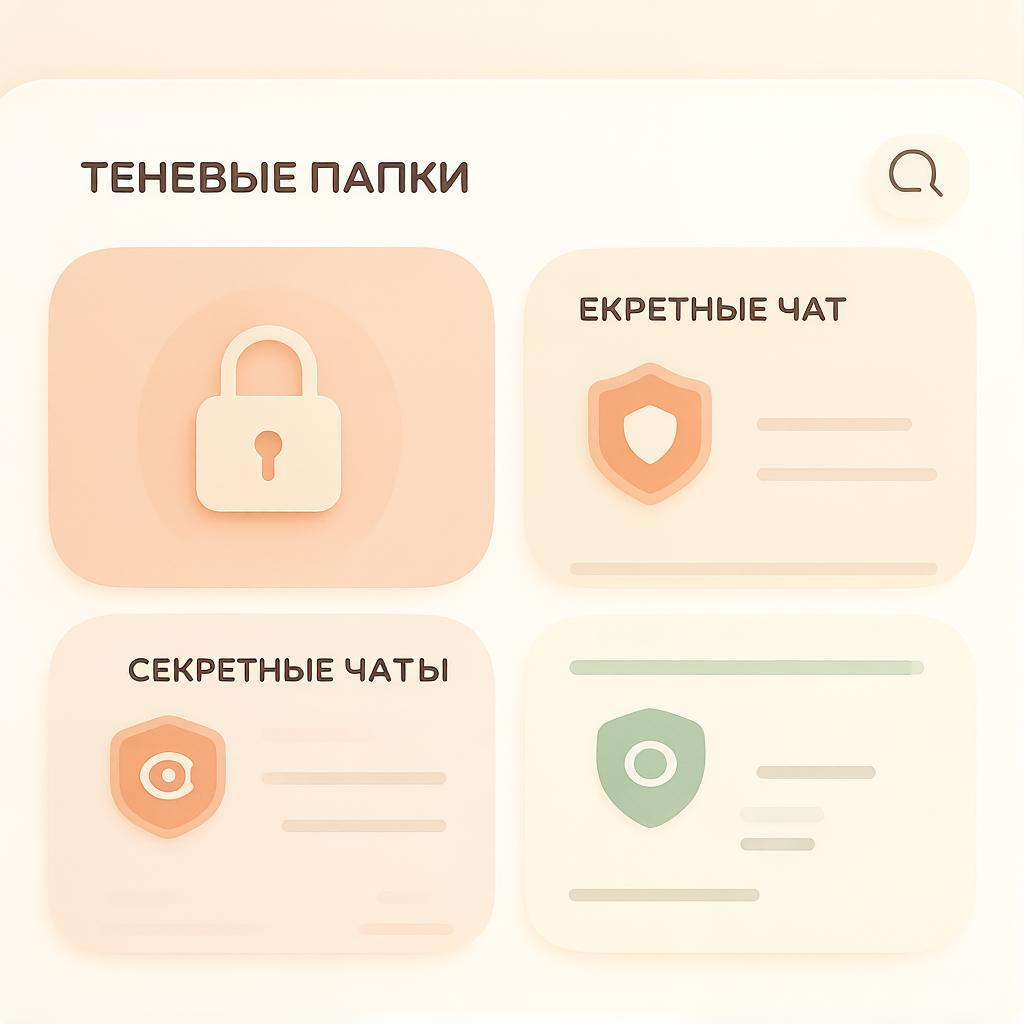 Использование теневых папок и секретных чатов подростков