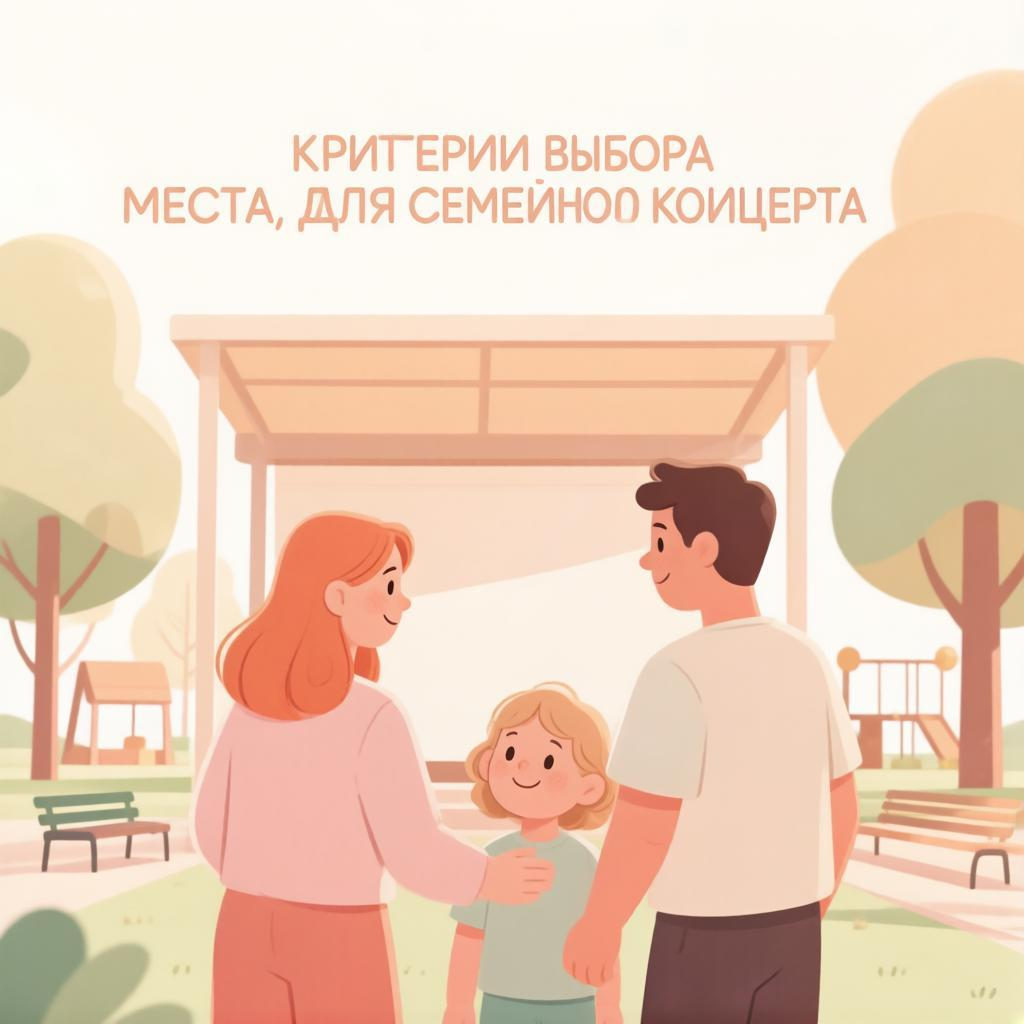 Критерии выбора места для семейного концерта