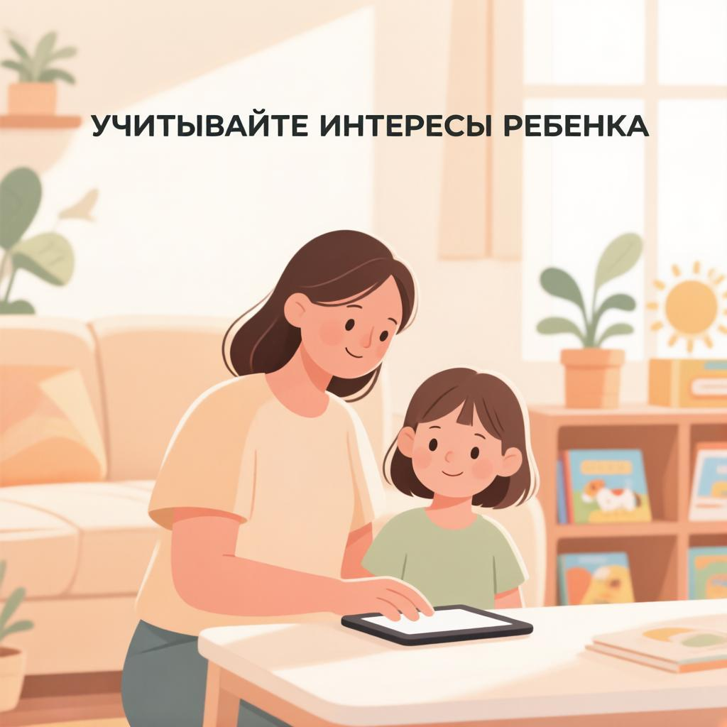 Учитывайте интересы ребенка