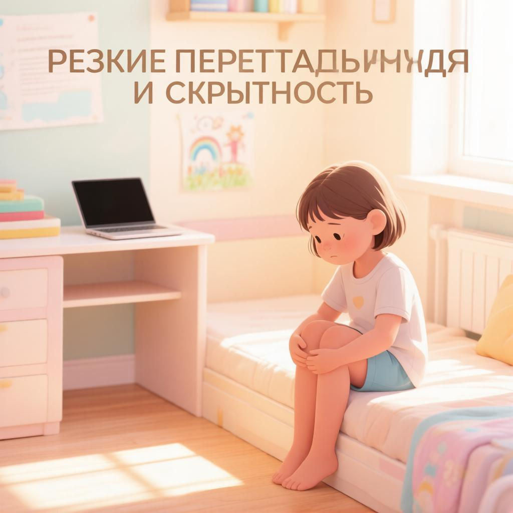 Резкие перепады настроения и скрытность