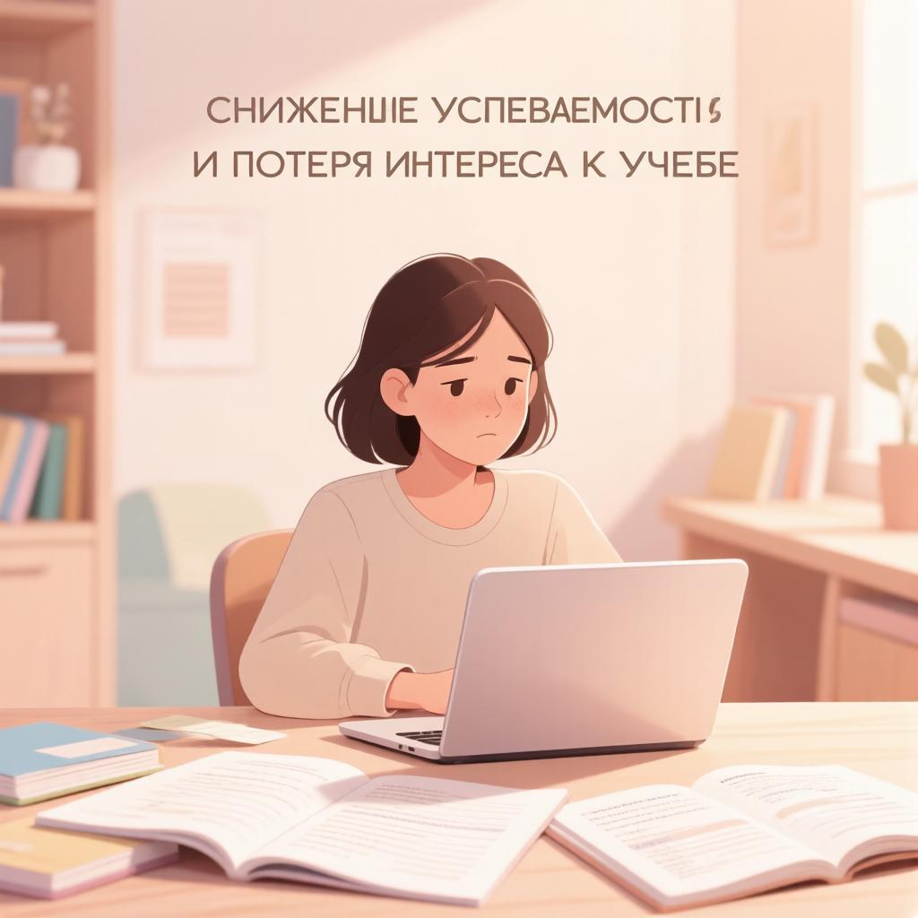 Снижение успеваемости и потеря интереса к учебе