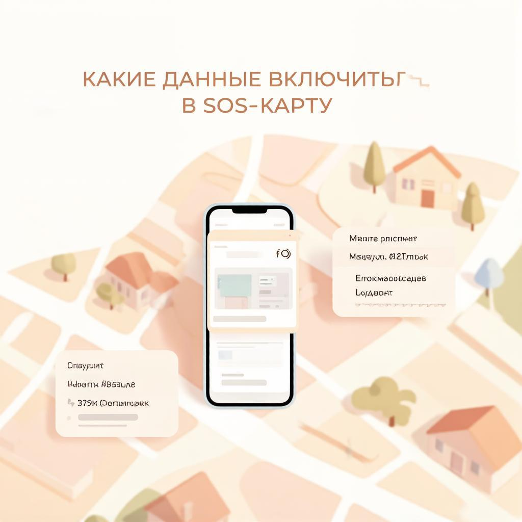 Какие данные включить в SOS-карту
